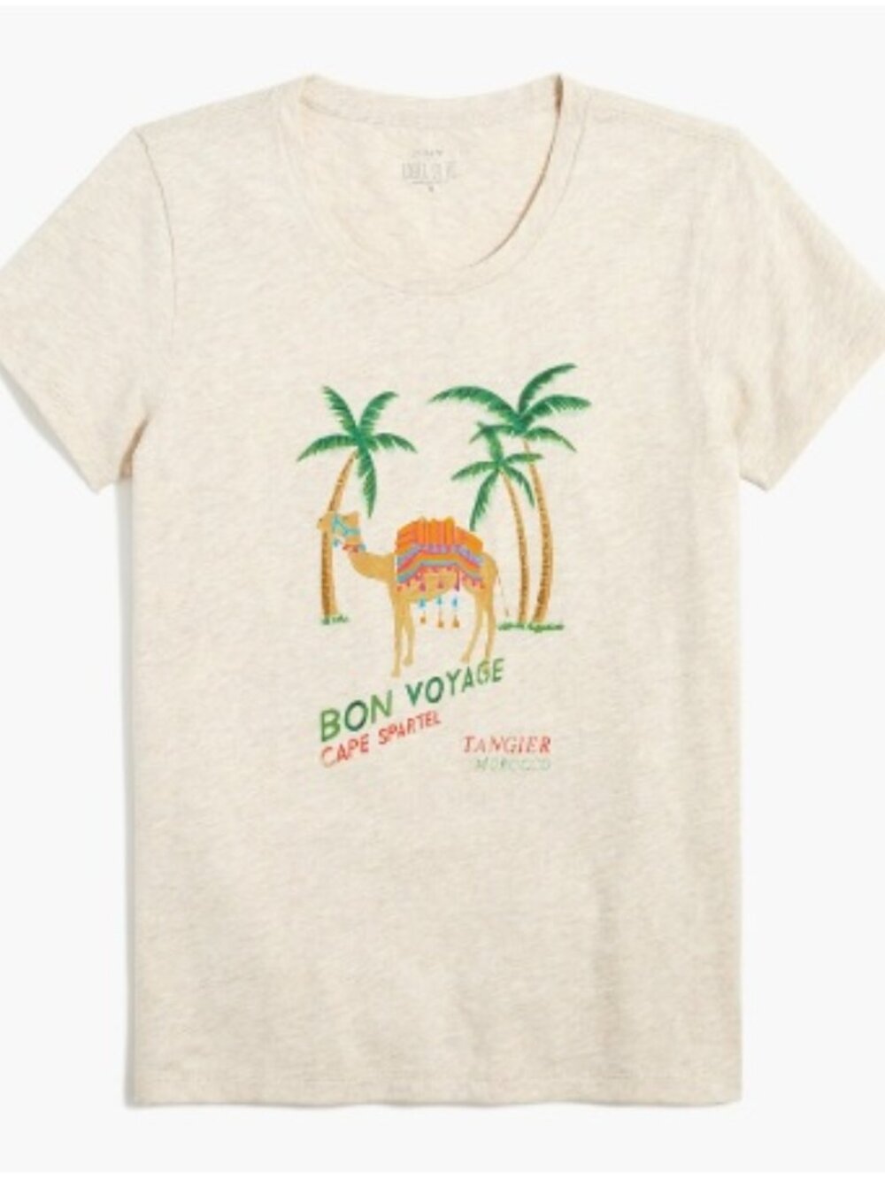 J Crew Bon Voyage Camel Tangier Morocco T-shirt